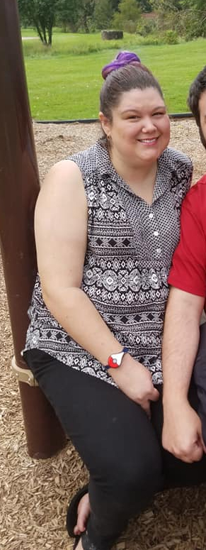 Jessica before starting keto in 2018