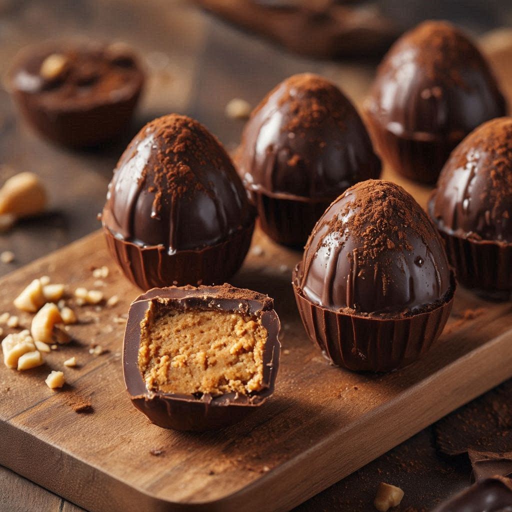 Keto Peanut Butter Chocolate Easter Eggs 🥜🍫
